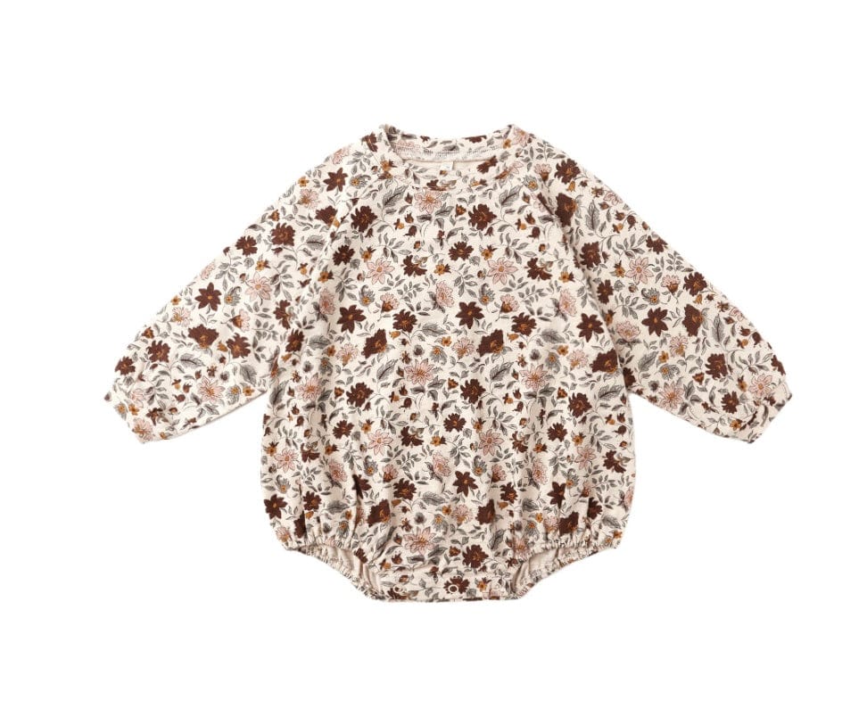 Rylee & Cru CREWNECK ROMPER  POSY