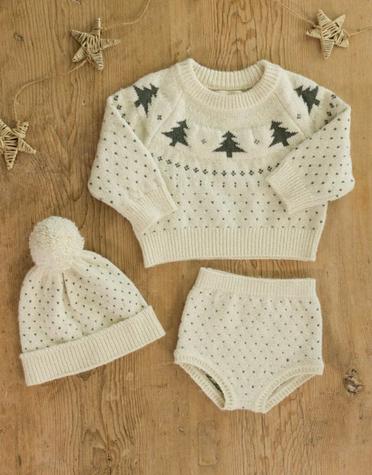 Rylee & Cru KNIT BLOOMER EVERGREEN SPECKLE
