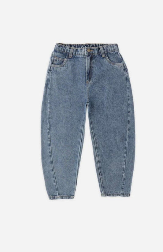 Rylee & Cru Barrel pant Indigo denim