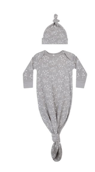 Rylee & Cru KNOTTED BABY GOWN + HAT SET || FLEUR