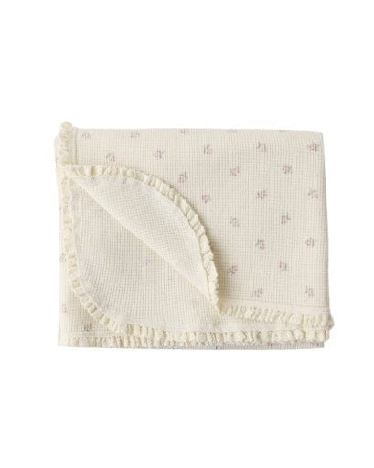 RYLEE + CRU LLC Rylee + Cru Llc Girls Accessories-other Accessories Waffle Baby Blanket Mauve Ditsy