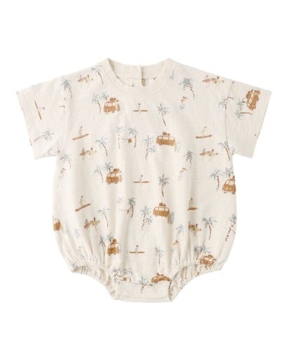 RYLEE + CRU LLC Rylee + Cru Llc Boys Boys-bubbles Relaxed Bubble Romper Surf Town