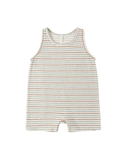RYLEE + CRU LLC Rylee + Cru Llc Boys Boys-bubbles Sleeveless One-piece Vintage Stripe