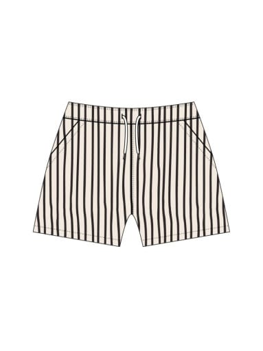 RYLEE + CRU LLC Rylee + Cru Llc Boys Boys-shorts Boys Boardshort Wavy Stripe