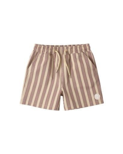 RYLEE + CRU LLC Rylee + Cru Llc Boys Boys-swim Boardshort Brown Butterscotch Stripe