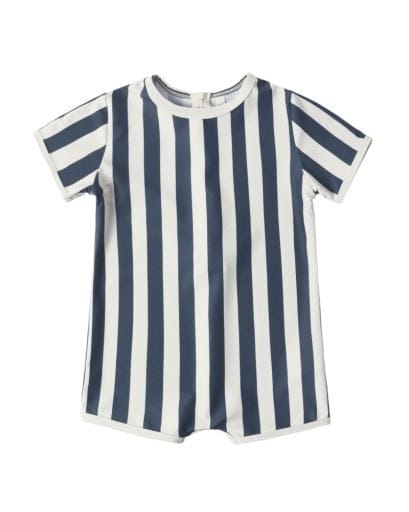 RYLEE + CRU LLC Rylee + Cru Llc Boys Boys-swim Shorty One-piece Navy Stripe