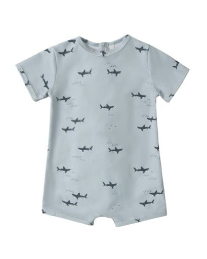 RYLEE + CRU LLC Rylee + Cru Llc Boys Boys-swim Shorty One-piece Sharks