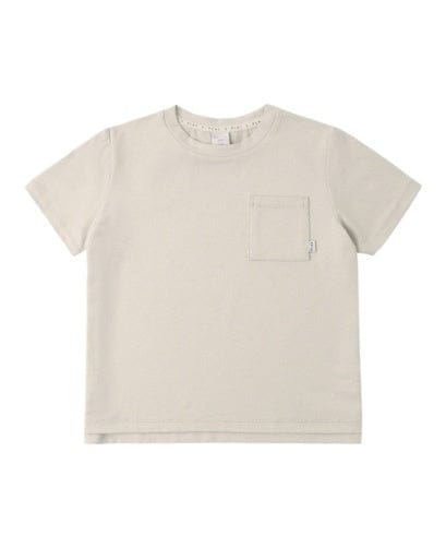 RYLEE + CRU LLC Rylee + Cru Llc Boys Boys-tops Cove Essential Pocket Tee Heathered Pebble