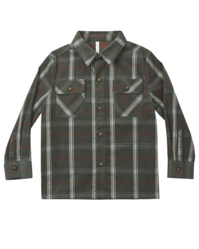 RYLEE + CRU LLC Rylee + Cru Llc Boys Boys-tops Pocketed Flannel Shirt Holiday Plaid