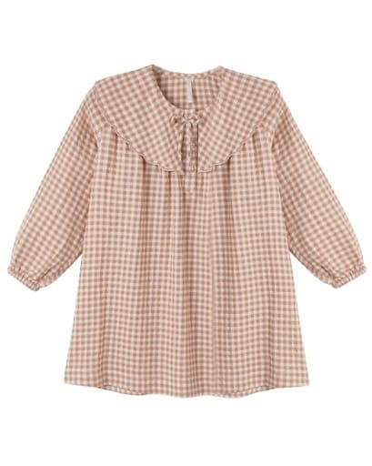 RYLEE + CRU LLC Collette Mini Dress Fawn Gingham