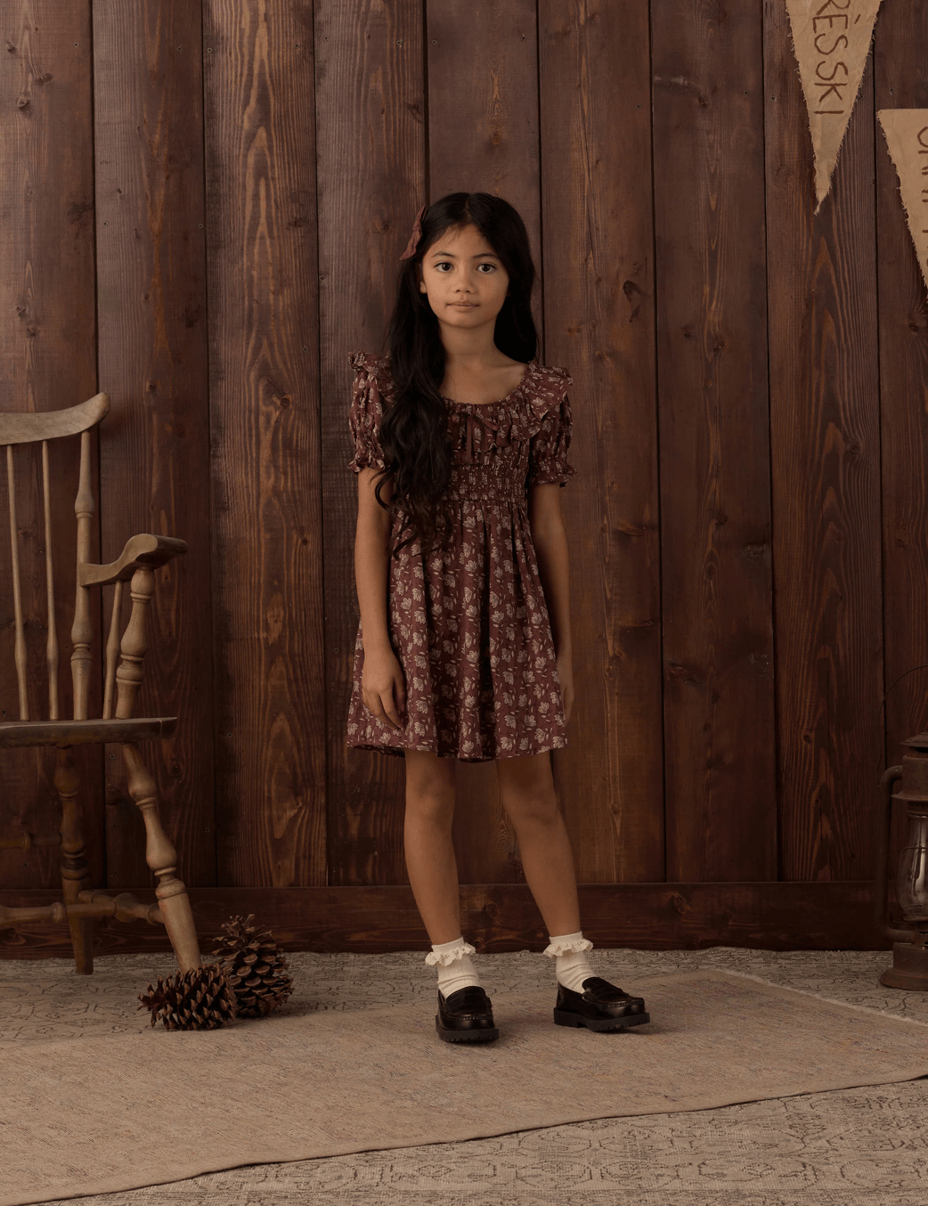 RYLEE + CRU LLC Dillon Dress Iris Mullberry