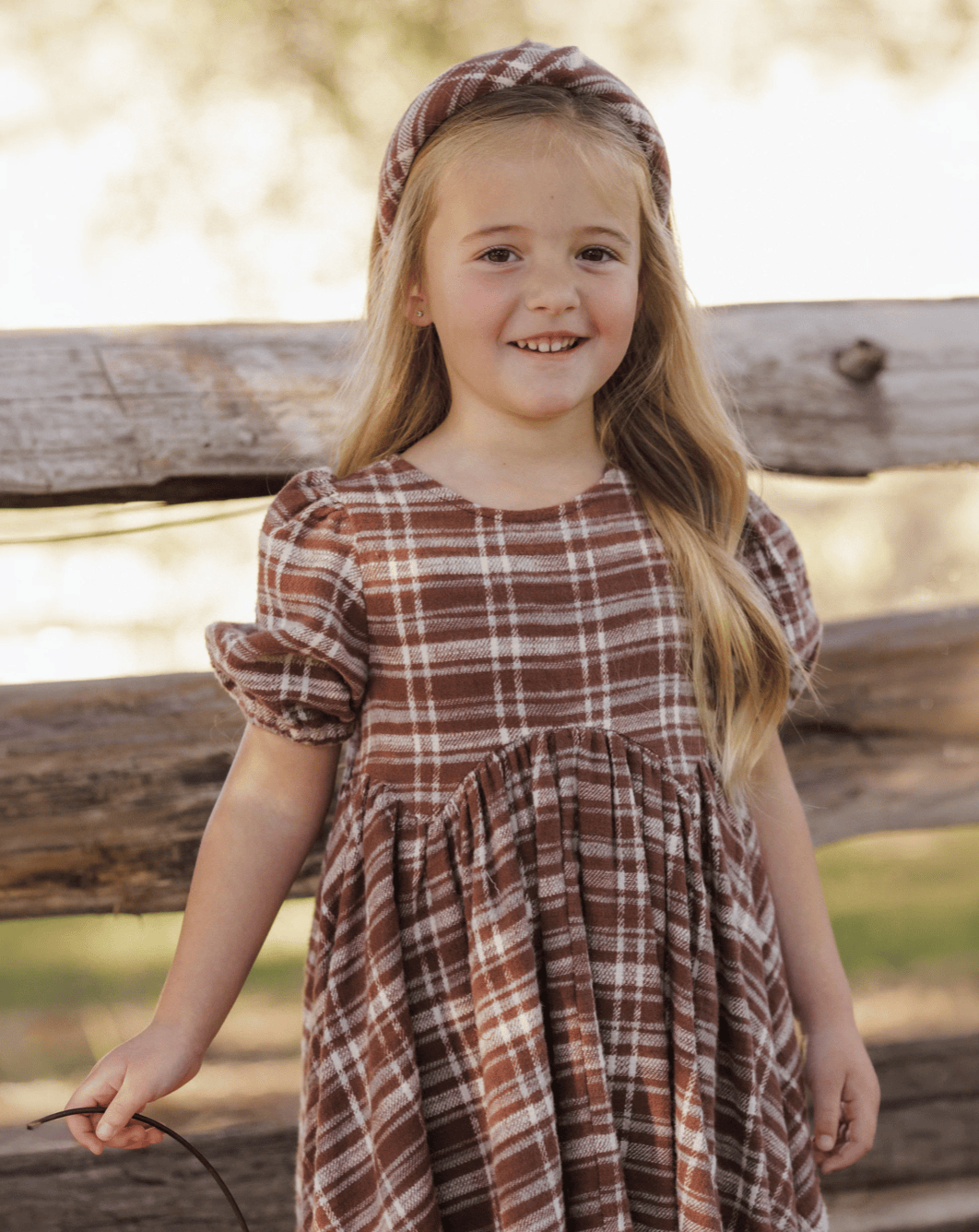 RYLEE + CRU LLC Rose Dress Aspen Plaid