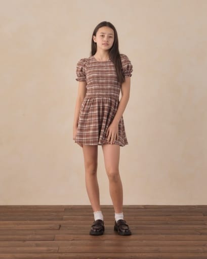 RYLEE + CRU LLC Rylee + Cru Llc Girls Girls-bubbles/dresses/rompers/sets Teen Marie Dress Aspen Plaid