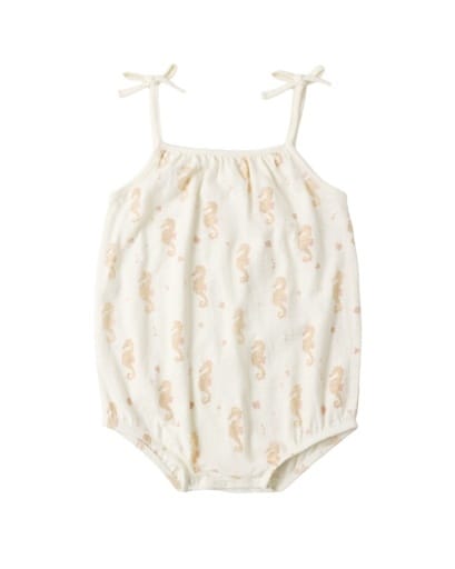 RYLEE + CRU LLC Rylee + Cru Llc Girls Girls-bubbles Nala Romper Seahorse