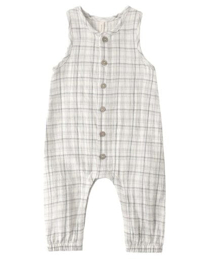 RYLEE + CRU LLC Rylee + Cru Llc Girls Girls-bubbles Woven Jumpsuit Blue Plaid