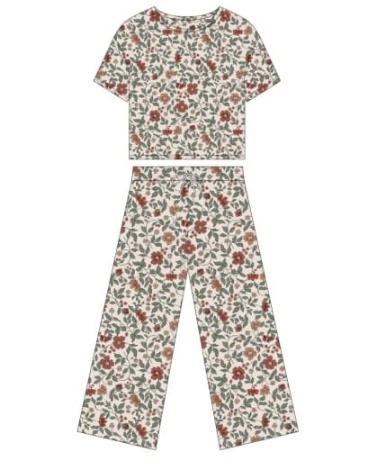 RYLEE + CRU LLC Rylee + Cru Llc Girls Girls-dresses/rompers/sets Teen Ruthie Set Holiday Floral