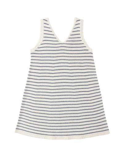 RYLEE + CRU LLC Rylee + Cru Llc Girls Girls-dresses Crochet Tank Mini Dress Marine Stripe