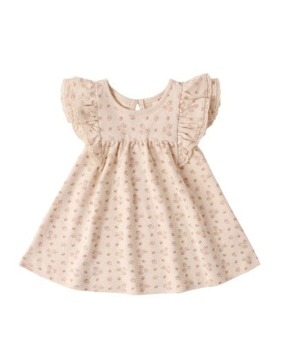 RYLEE + CRU LLC Rylee + Cru Llc Girls Girls-dresses Flutter Dress Strawberries