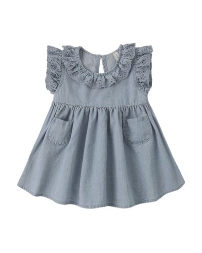 RYLEE + CRU LLC Rylee + Cru Llc Girls Girls-dresses Sophie Dress Chambray