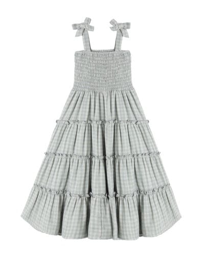 RYLEE + CRU LLC Rylee + Cru Llc Girls Girls-dresses Taylor Dress Green Gingham