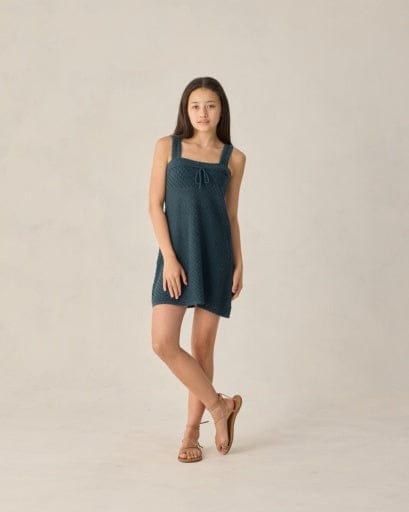 RYLEE + CRU LLC Rylee + Cru Llc Girls Girls-dresses Teen Crochet Mini Dress Navy