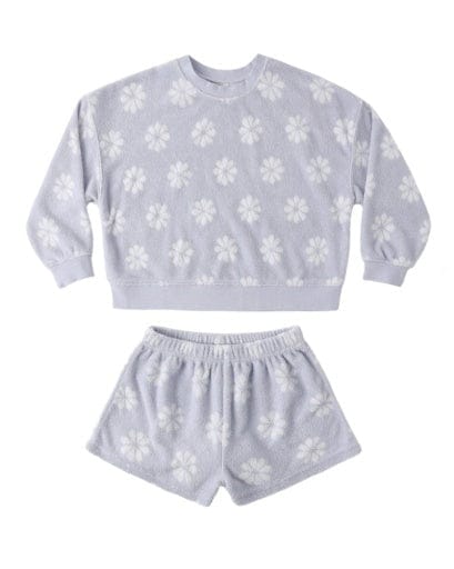 RYLEE + CRU LLC Rylee + Cru Llc Girls Girls-sets Karli Set Periwinkle Daisy