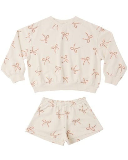 RYLEE + CRU LLC Summer Terry Set Sailor Bows