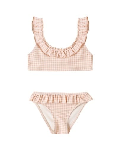 RYLEE + CRU LLC Rylee + Cru Llc Girls Girls-swim Giana Bikini Petal Gingham