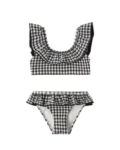 RYLEE + CRU LLC Rylee + Cru Llc Girls Girls-swim Margot Bikini Black Gingham