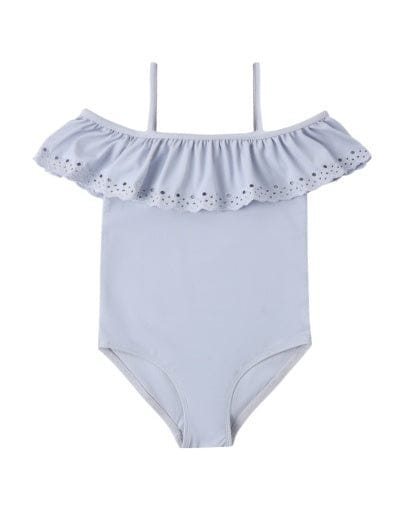 RYLEE + CRU LLC Rylee + Cru Llc Girls Girls-swim Off-the-shoulder One-piece Periwinkle