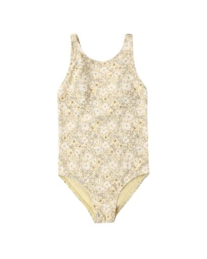 RYLEE + CRU LLC Rylee + Cru Llc Girls Girls-swim Scrunch One-piece Lemon Meadow