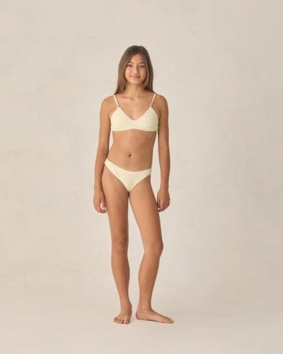 RYLEE + CRU LLC Rylee + Cru Llc Girls Girls-swim Teen Cora Bikini Set Citron Stripe