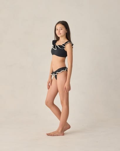RYLEE + CRU LLC Rylee + Cru Llc Girls Girls-swim Teen Margot Bikini Set Black
