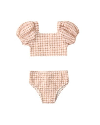 RYLEE + CRU LLC Rylee + Cru Llc Girls Girls-swim Zippy Two-piece Melon Check