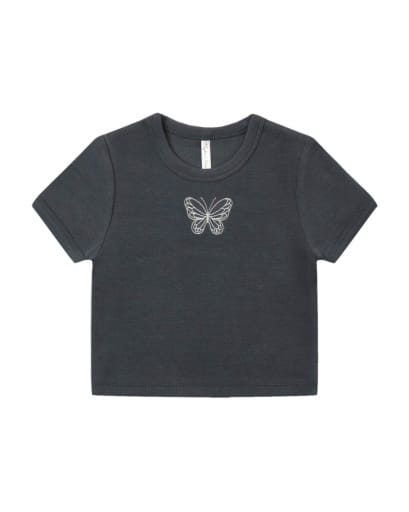 RYLEE + CRU LLC 8-9Y Baby Tee Butterfly