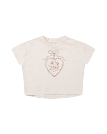 RYLEE + CRU LLC 8-9Y Tee Heart Locket