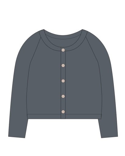 RYLEE + CRU LLC Rylee + Cru Llc Girls Girls-tops Teen Fuzzy Cardigan Midnight