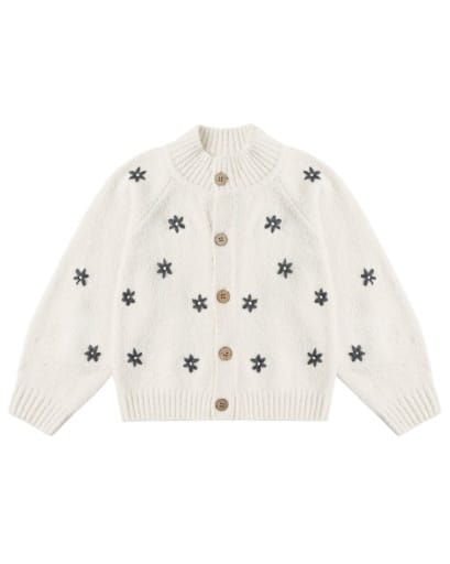 RYLEE + CRU LLC Rylee + Cru Llc Girls Girls-tops Tulip Cardigan Midnight Daisy