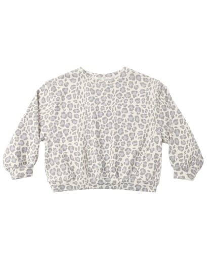RYLEE + CRU LLC Sweatshirt Blue Leopard