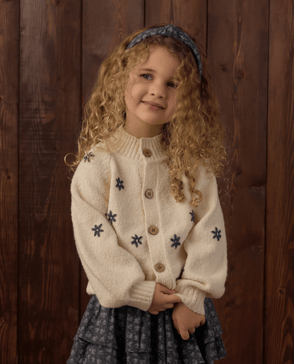 RYLEE + CRU LLC Tulip Cardigan Midnight Daisy