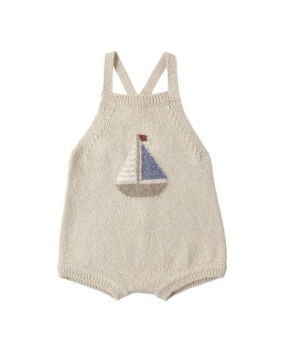 RYLEE + CRU LLC Rylee + Cru Llc Boys Infant Boy-romper Fisher Romper Sailboat