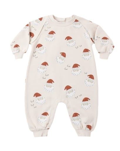RYLEE + CRU LLC Rylee + Cru Llc Boys Infant Boys-bubbles/rompers/sets Raglan Jumpsuit Santa