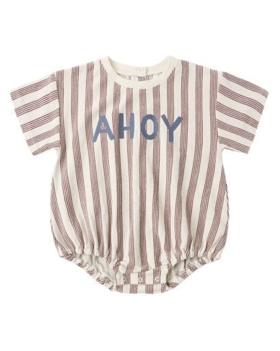 RYLEE + CRU LLC Rylee + Cru Llc Boys Infant Boys-bubbles Relaxed Bubble Romper Ahoy