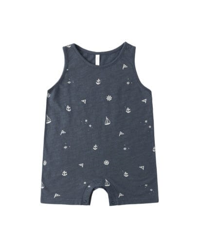 RYLEE + CRU LLC Rylee + Cru Llc Boys Infant Boys-bubbles Sleeveless One-piece Maritime