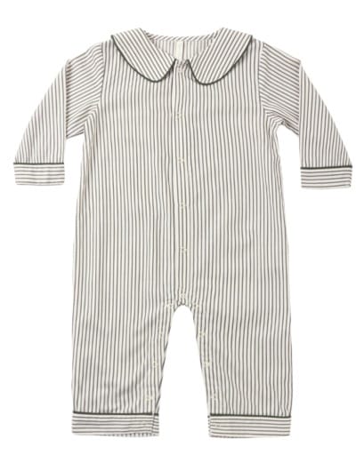 RYLEE + CRU LLC Rylee + Cru Llc Boys Infant Boys-footies/converters Baby Pajama Romper Evergreen Stripe