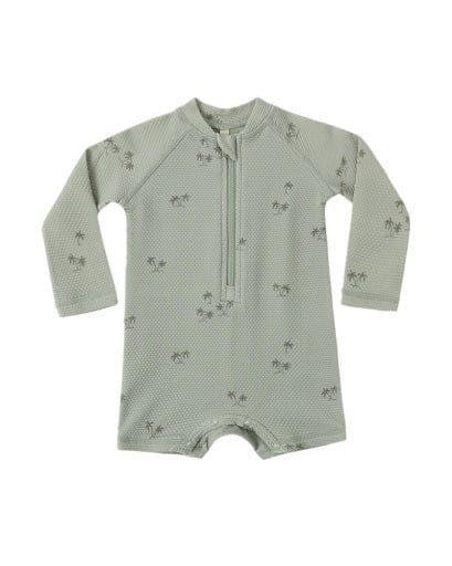 RYLEE + CRU LLC Rylee + Cru Llc Boys Infant Boys-swim Long Sleeve One-piece Rashguard Palm