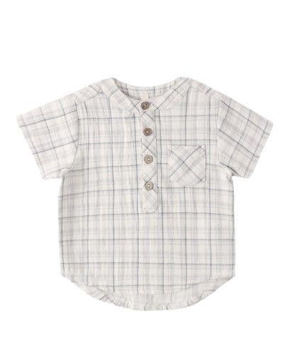 RYLEE + CRU LLC Rylee + Cru Llc Boys Infant Boys-tops Jaxson Shirt Blue Plaid