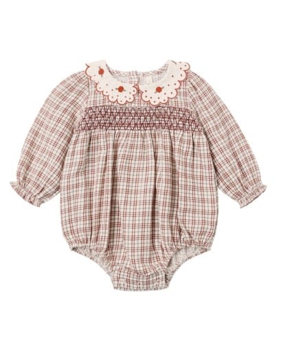 RYLEE + CRU LLC Callie Romper Christmas Plaid