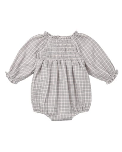 RYLEE + CRU LLC Eden Romper Blue Gingham