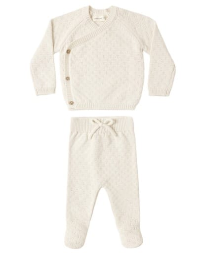 RYLEE + CRU LLC Knit Wrap Top & Pant Set
